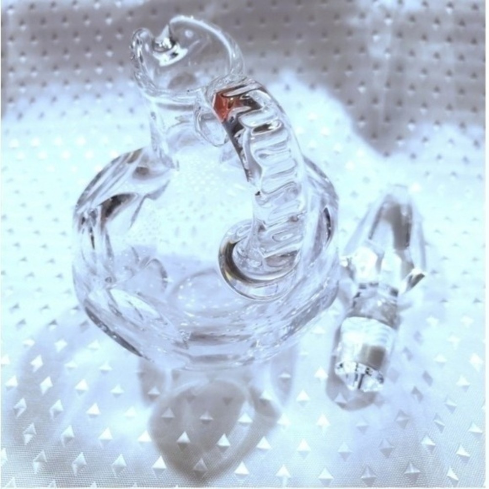Crystal Austria Kisslinger Rattenberg handcrafted SET Vase Carafe VTG - Picture 5 of 12